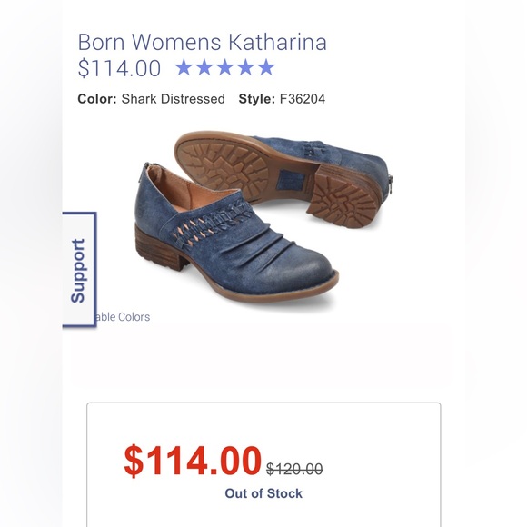 Born women’s Katharina shark distressed size 8 - Picture 10 of 11